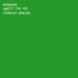 #259A28 - Forest Green Color Image